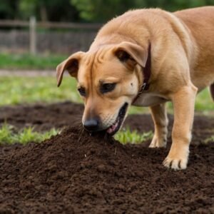 dog eat grass
